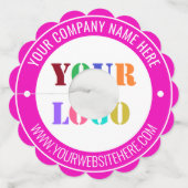 Étiquette Couleur du logo de l'entreprise personna (Dos)