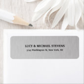 Étiquette Couleur gris créatif Style rétro Famille classique (En situation)