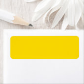 Étiquette Couleur jaune (En situation)