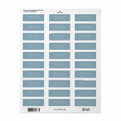 Étiquette Couleur modifiable Moderne Classic Adresse de reto (Feuille entière)
