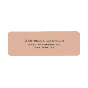 Étiquette Couleur Pastel Créative Plat Élégant Simple