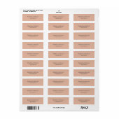 Étiquette Couleur Pastel Créative Plat Élégant Simple (Feuille entière)