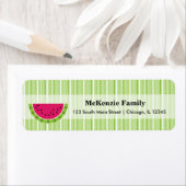 Étiquette Couleur pastèque (En situation)