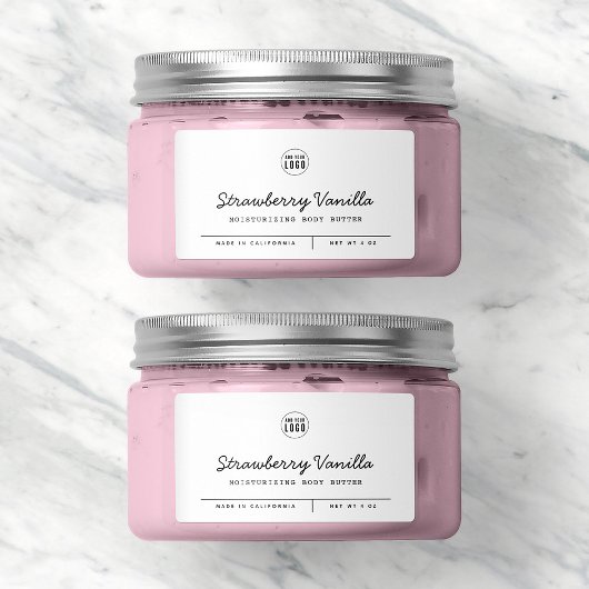 Étiquette Couleur personnalisée Ajouter le logo Lignes de sc