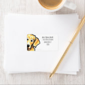 Étiquette Couleur personnalisée Golden Retriever (En situation)