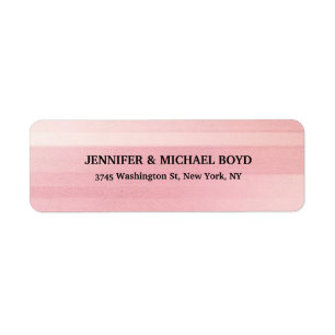 Étiquette Couleur rose Retro Style Classique Famille