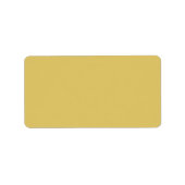 Étiquette Couleur solide crème or (Devant)