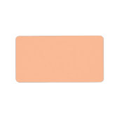 Étiquette Couleur solide Fuzz Peach (Devant)