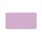 Étiquette Couleur solide lavande rose (Devant)