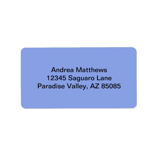 Étiquette Couleur solide périphérique (Devant)