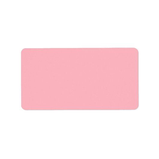 Étiquette Couleur solide rose clair (Devant)