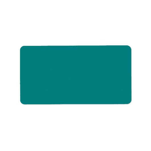 Étiquette couleur turquoise (Devant)