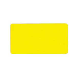 Étiquette Couleur uni jaune canari