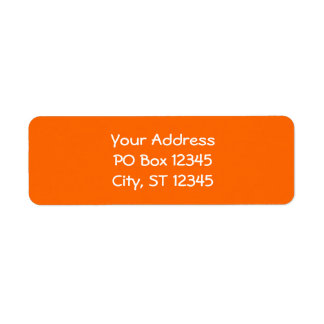 Étiquette Couleur vive orange