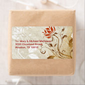 Étiquette Couleurs d'automne (En situation)