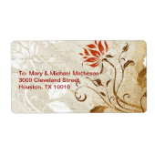 Étiquette Couleurs d'automne (Devant)