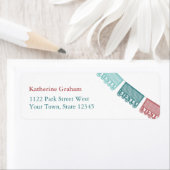 Étiquette Couleurs d'automne Mexicaine Fiesta Bannière Adres (En situation)