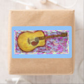 Étiquette Couleurs de guitare acoustique (En situation)