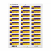 Étiquette Couleurs de l'école de design moderne Adresse de r (Feuille entière)