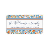 Étiquette Couleurs d'été personnalisées Peinture Motif (Devant)