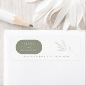 Étiquette Couleurs Eucalyptus Mariage Vert ID901 (En situation)