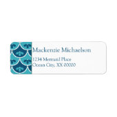 Étiquette Couleurs sur mesure florales de pétoncle (Devant)