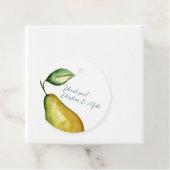 Étiquette Country Pear Wedding Favor (En situation)