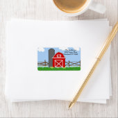 Étiquette Country Red Grange (En situation)