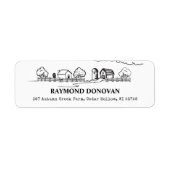 Étiquette Countryside Rustic Farmhouse Return Address  (Devant)