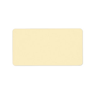 Étiquette Coupe de beurre pâle Couleur uni jaune