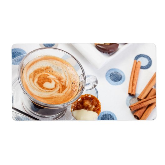 Étiquette Coupe de café (Devant)