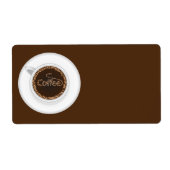 Étiquette Coupe de café (Devant)