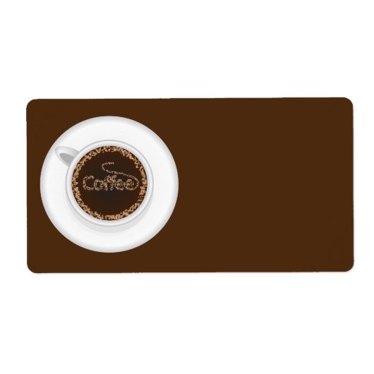 Étiquette Coupe de café (Devant)