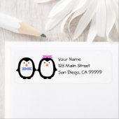 Étiquette Couple de pingouin (En situation)