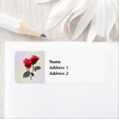 Étiquette Couple de roses (En situation)