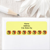 Étiquette couple vintage Dancing Halloween (En situation)