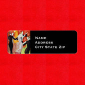 Étiquette Couples dansants des années 1920