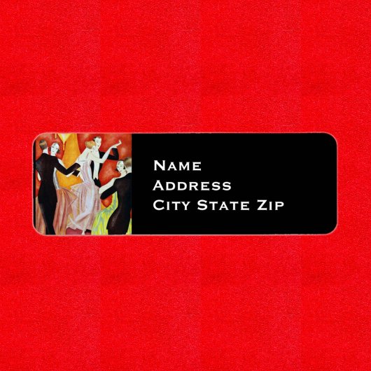 Étiquette Couples dansants des années 1920