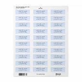 Étiquette Couples Simple Minimal Informel Décontracté Bleu c (Feuille entière)