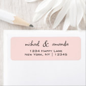 Étiquette Couples Simple Minimal Informel Décontracté Rose c (En situation)