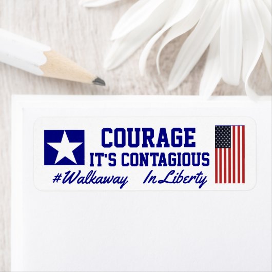 Étiquette Courage C'est contagieux (En situation)