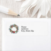 Étiquette Courbe de Noël traditionnelle (En situation)