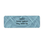 Étiquette Courbes d'ombre simples sur Modèle bleu (Devant)