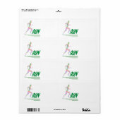 Étiquette Coureur (Feuille entière)