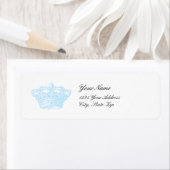 Étiquette Couronne bleue (En situation)