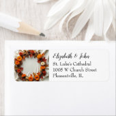 Étiquette Couronne de mariée d'automne (En situation)