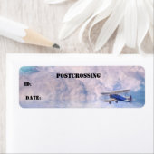 Étiquette Courrier aérien Code de croisement postal Étiquett (En situation)