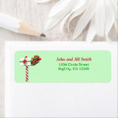 Étiquette Courrier de Noël (En situation)