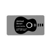 Étiquette cours de guitare (Devant)