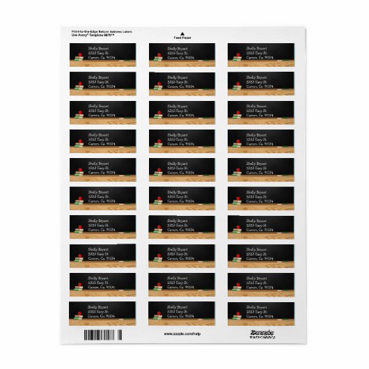 Étiquette Cours Résiliation de l'enseignant en tableau de bo (Feuille entière)